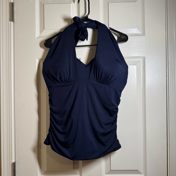 Athleta Other - Athleta Navy Blue Bra Cup Wrsp Tankini size 38D/DD